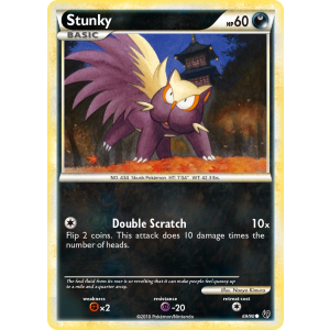 Stunky 69/90 Pokemon TCG HeartGold & SoulSilver HSUndaunted