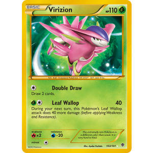 Rare Secret Virizion 103/101 Pokemon TCG Black & White Plasma Blast