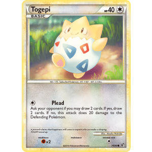 Togepi 70/90 Pokemon TCG HeartGold & SoulSilver HSUndaunted