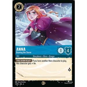 Super Rare Anna - Braving the Storm 17/204 Disney Lorcana TCG Promo Set 2