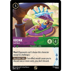 Promo Kronk - Laid Back 20/204 Disney Lorcana TCG Promo Set 2