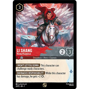 Promo Li Shang - Newly Promoted 22/204 Disney Lorcana TCG Promo Set 2