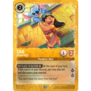 Promo Lilo - Escape Artist 25/204 Disney Lorcana TCG Promo Set 2