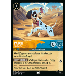 Patch - Playful Pup 25/204 Disney Lorcana TCG Reign of Jafar