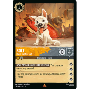 Bolt - Down but Not Out 29/204 Disney Lorcana TCG Reign of Jafar