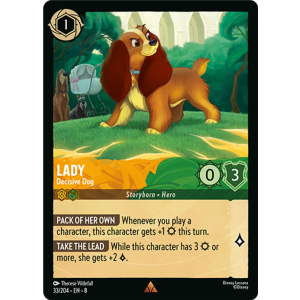 Lady - Decisive Dog 33/204 Disney Lorcana TCG Reign of Jafar