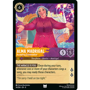 Alma Madrigal - Accepting Grandmother 34/204 Disney Lorcana TCG Reign of Jafar