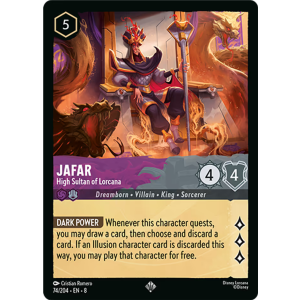 Super Rare Jafar - High Sultan of Lorcana 74/204 Disney Lorcana TCG Reign of Jafar