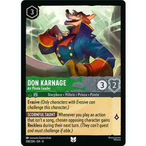 Don Karnage - Air Pirate Leader 108/204 Disney Lorcana TCG Reign of Jafar