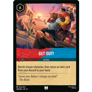 Get Out! 148/204 Disney Lorcana TCG Reign of Jafar