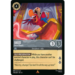 Iago - Out of Reach 195/204 Disney Lorcana TCG Reign of Jafar