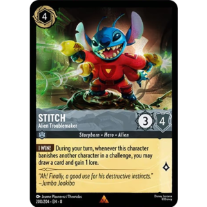 Stitch - Alien Troublemaker 200/204 Disney Lorcana TCG Reign of Jafar