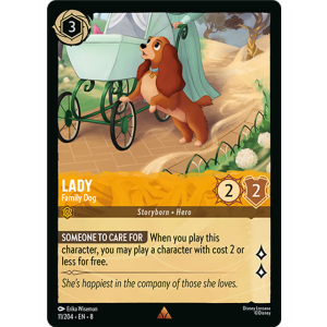Lady - Family Dog 11/204 Disney Lorcana TCG Reign of Jafar