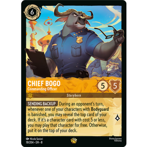 Legendary Chief Bogo - Commanding Officer 18/204 Disney Lorcana TCG Reign of Jafar