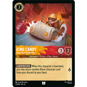 King Candy - Sugar Rush Nightmare 23/204 Disney Lorcana TCG Reign of Jafar