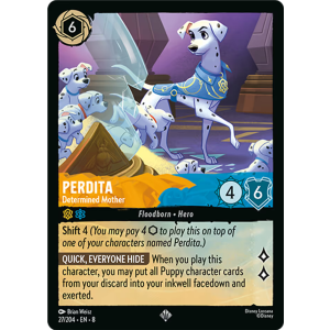 Super Rare Perdita - Determined Mother 27/204 Disney Lorcana TCG Reign of Jafar