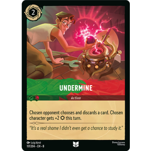 Undermine 117/204 Disney Lorcana TCG Reign of Jafar