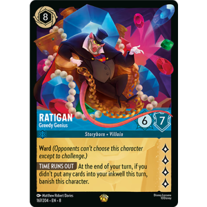 Legendary Ratigan - Greedy Genius 167/204 Disney Lorcana TCG Reign of Jafar