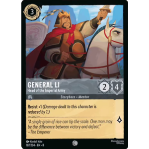 General Li - Head of the Imperial Army 187/204 Disney Lorcana TCG Reign of Jafar