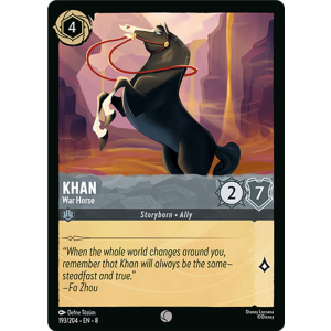 Khan - War Horse 193/204 Disney Lorcana TCG Reign of Jafar
