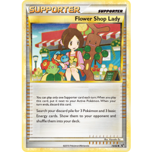 Flower Shop Lady 74/90 Pokemon TCG HeartGold & SoulSilver HSUndaunted