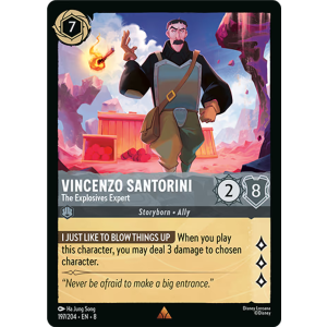 Vincenzo Santorini - The Explosives Expert 197/204 Disney Lorcana TCG Reign of Jafar