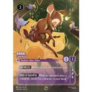Enchanted Bambi - Little Prince 209/204 Disney Lorcana TCG Reign of Jafar