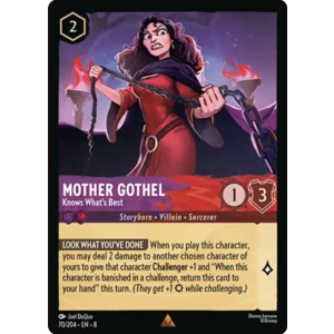 Mother Gothel - Knows What's Best 70/204 Disney Lorcana TCG Reign of Jafar