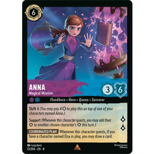 Anna - Magical Mission 72/204 Disney Lorcana TCG Reign of Jafar