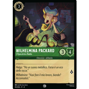 Wilhelmina Packard - Radio Operator 85/204 Disney Lorcana TCG Reign of Jafar