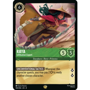 Legendary Raya - Infiltration Expert 100/204 Disney Lorcana TCG Reign of Jafar