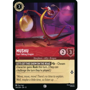 Mushu - Fast-Talking Dragon 130/204 Disney Lorcana TCG Reign of Jafar