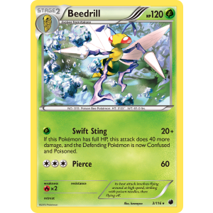 Beedrill 3/116 Pokemon TCG Black & White Plasma Freeze