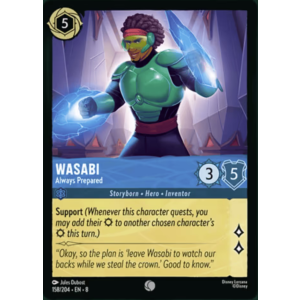 Wasabi - Always Prepared 158/204 Disney Lorcana TCG Reign of Jafar