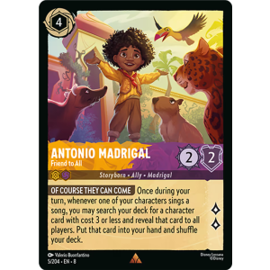 Antonio Madrigal - Friend to All 5/204 Disney Lorcana TCG Reign of Jafar