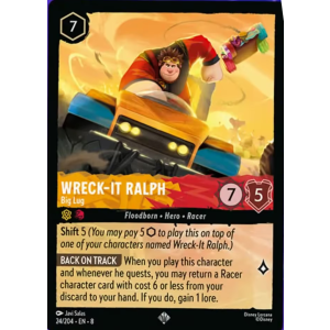 Super Rare Wreck-it Ralph - Big Lug 24/204 Disney Lorcana TCG Reign of Jafar