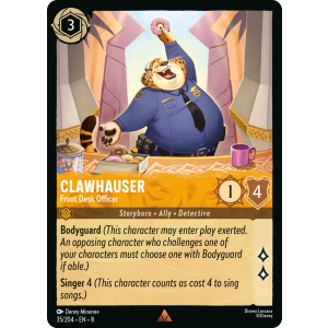 Clawhauser - Front Desk Officer 35/204 Disney Lorcana TCG Reign of Jafar