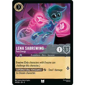 Lena Sabrewing - Pure Energy 49/204 Disney Lorcana TCG Reign of Jafar