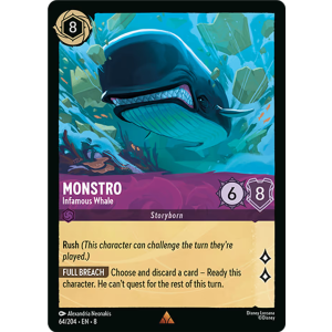 Monstro - Infamous Whale 64/204 Disney Lorcana TCG Reign of Jafar