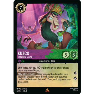 Kuzco - Impulsive Llama 67/204 Disney Lorcana TCG Reign of Jafar