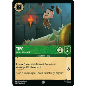 Tipo - Junior Chipmunk 89/204 Disney Lorcana TCG Reign of Jafar