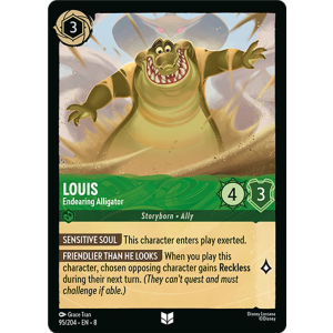 Louis - Endearing Alligator 95/204 Disney Lorcana TCG Reign of Jafar