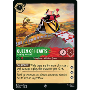 Super Rare Queen Of Hearts - Haughty Monarch 105/204 Disney Lorcana TCG Reign of Jafar