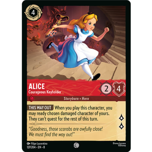 Alice - Courageous Keyholder 127/204 Disney Lorcana TCG Reign of Jafar
