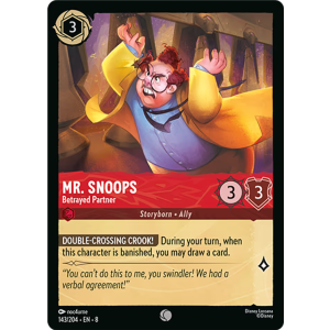 Mr. Snoops - Betrayed Partner 143/204 Disney Lorcana TCG Reign of Jafar