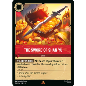 The Sword Of Shan Yu 152/204 Disney Lorcana TCG Reign of Jafar