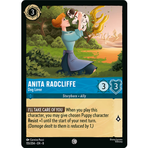 Anita Radcliffe - Dog Lover 155/204 Disney Lorcana TCG Reign of Jafar