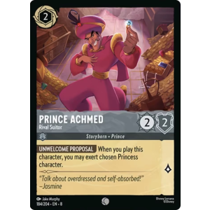 Prince Achmed - Rival Suitor 184/204 Disney Lorcana TCG Reign of Jafar
