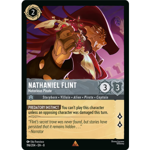 Nathaniel Flint - Notorious Pirate 196/204 Disney Lorcana TCG Reign of Jafar