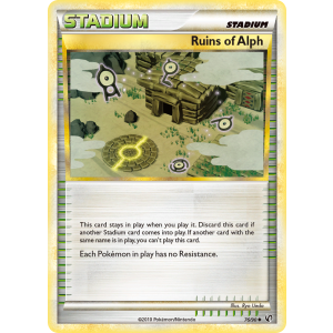 Ruins of Alph 76/90 Pokemon TCG HeartGold & SoulSilver HSUndaunted